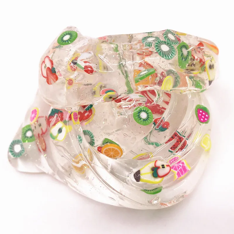 Слайм фруктовый ломтик Хрустальная грязь декомпрессионный носовой слайм