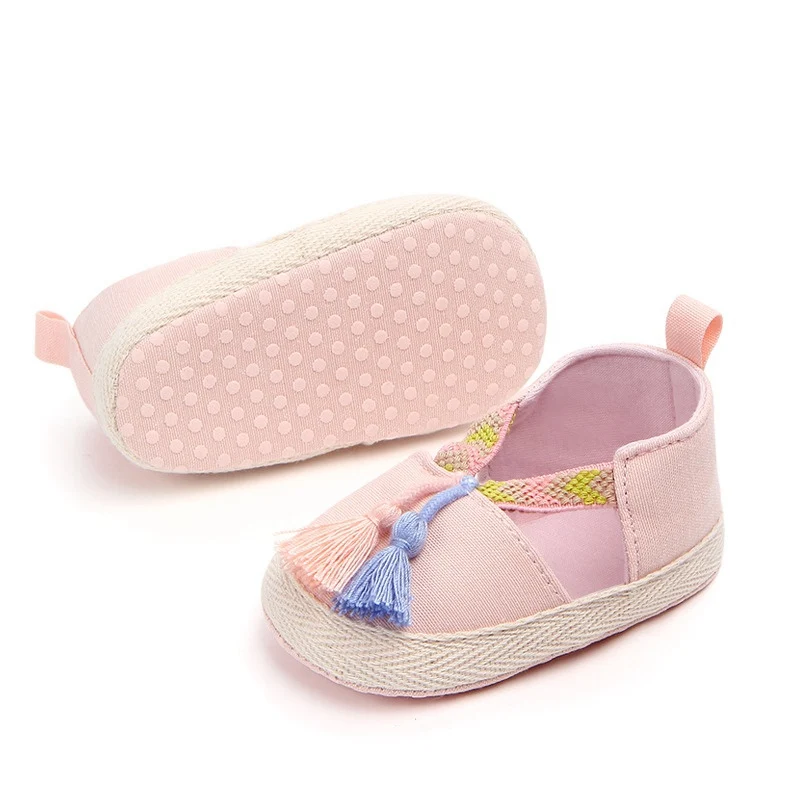 Hilittlekids/обувь с кисточками для маленьких девочек сезон весна-осень нескользящие