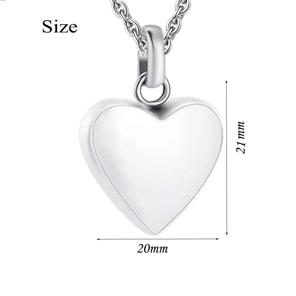 Кремация ювелирные изделия ожерелье с урной на память для пепла любовь сердце