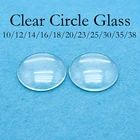 100 шт., круглые Кабошоны 10, 12, 14, 15, 16, 18, 20, 23, 25, 30, 35, 38 мм, прозрачное увеличительное стекло, куполообразный чехол для изготовления ювелирных изделий