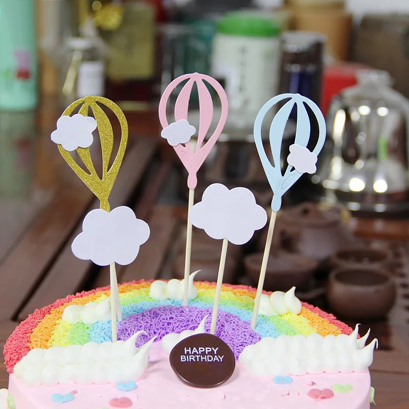 Цветной воздушный шар для украшения торта пирог на день рождения или свадьбу