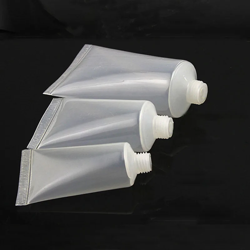 50pcs 20/30/50/100ml Portable Empty Smooth Cosmetic Tubes Cream Travel Lotion Cleanser Toothpaste Containers Fill Bottles | Красота и