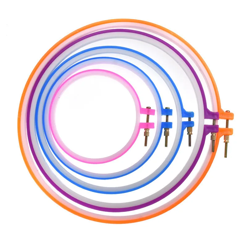 Новинка набор обручей для вышивки крестиком 5 шт. 50/100 нитки ножницы иглы Швейные