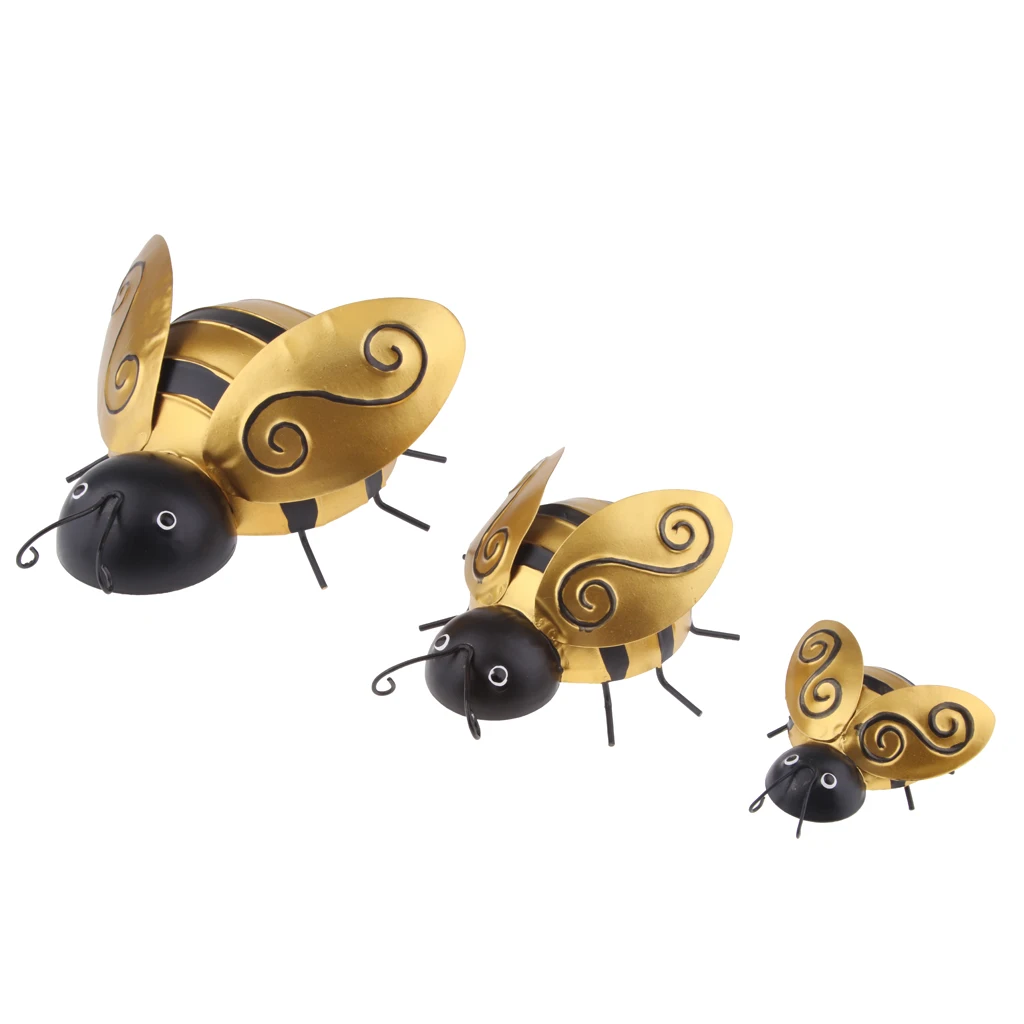 

Набор из 3 металлических Шмелей для сада
