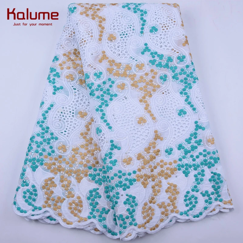 Kalume новинка африканская кружевная ткань Мягкий Топ нигерийская швейцарская