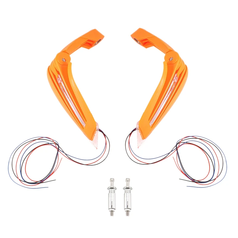 

Защита для рук для мотоцикла 7/8 дюймов 22 мм со светодиодный Ной подсветильник кой поворота защита для мотокросса универсальная защита для р...