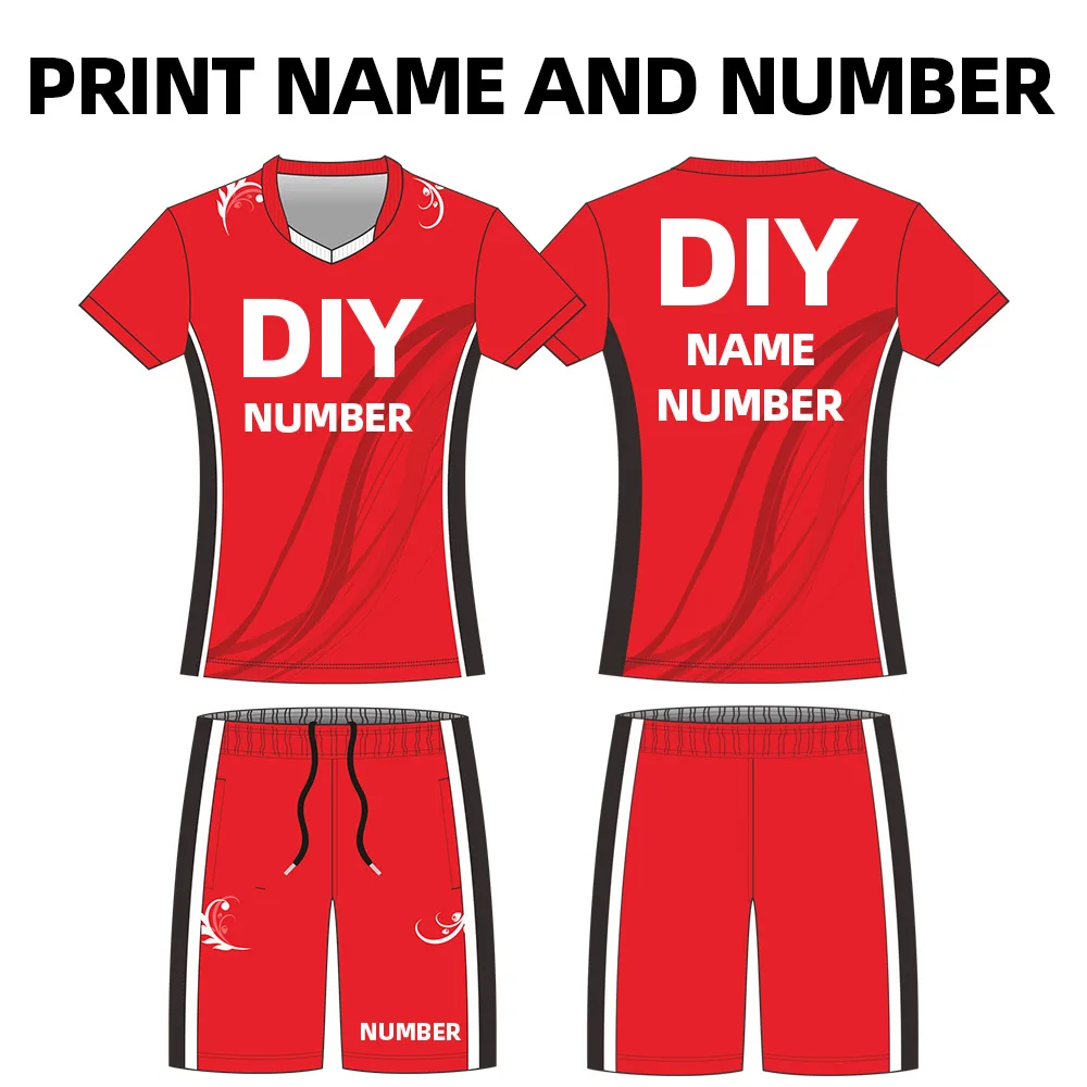 Уникальный дизайн женская трикотажная форма для волейбола 100% полиэстер дышащая