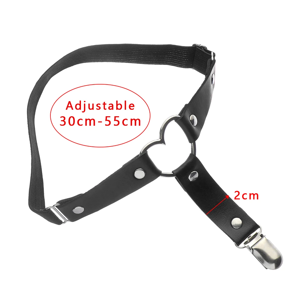 1 шт. панк Сердце сексуальный из искусственной кожи подвязки ремень Harajuku