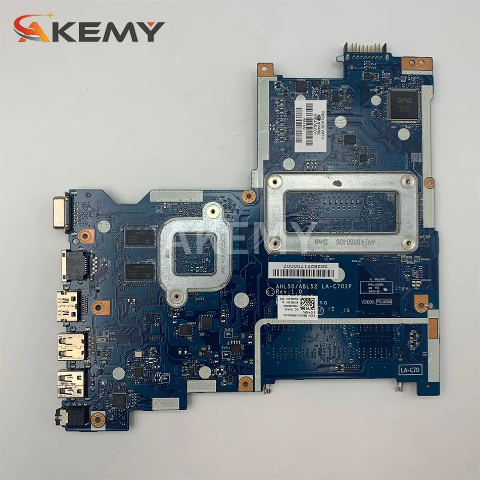 Материнская плата для ноутбука For HP Pavillion 15-AC 250 G4 SR1EK I3-4005U материнская AHL50/ABL52 LA-C701P