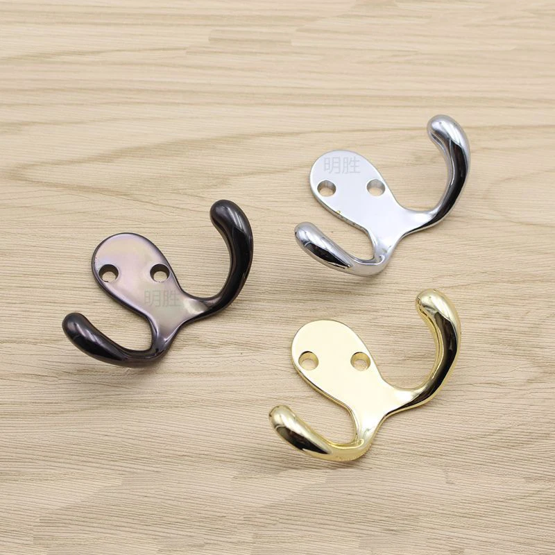 

Clothes Hooks Creative White Coat Wall Hanging HooK Bathroom Indoor Bathroom Indoor Double Black Row Hooks Black