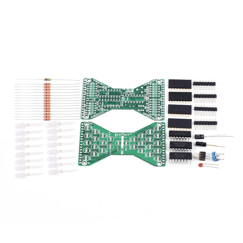 DC 5V Электронный песочные часы светодиодный DIY Kit Двойной Слои печатной платы