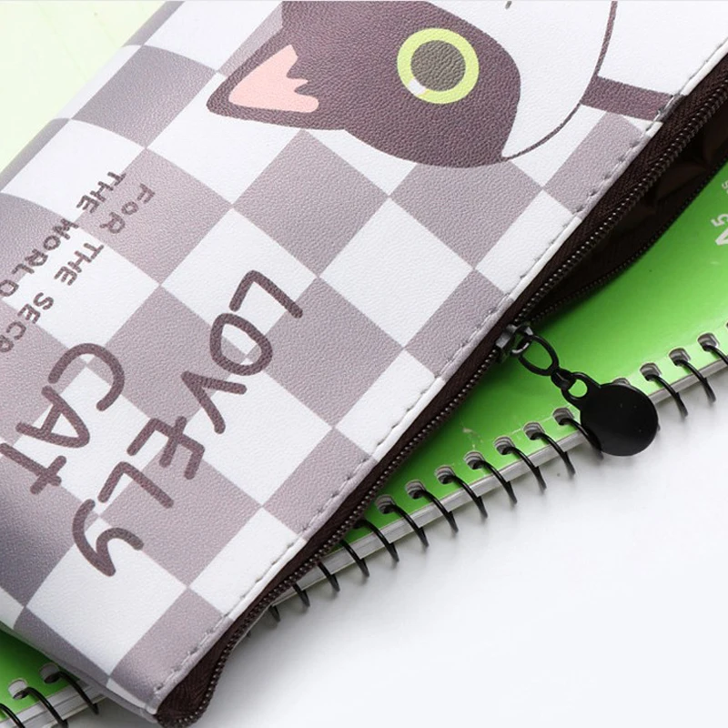 12 шт милый котенок желе гелевая сумка для карандашей качественный студенческий