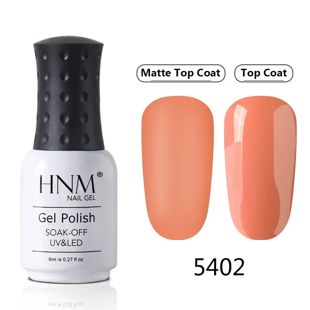 5402 HNM Green Yellow Matte Effect Gel Nail Polish Need Matt Top Coat Base Semi Permanent UV LED Lamp Hybrid Varnishes Lacquer Gellak - Color: 5402