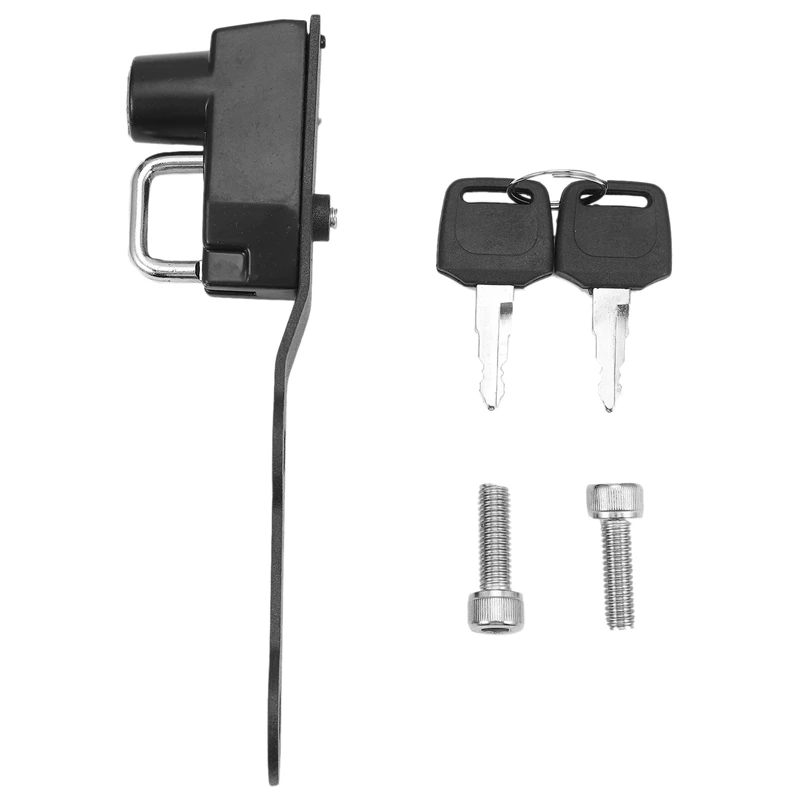 Замок для мотоциклетного шлема с крючком боковой Противоугонный сплав 2 ключами