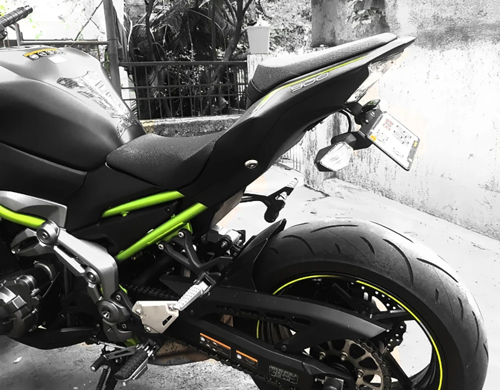 Держатель номерного знака для KAWASAKI Z900- 18 19 мотоцикл ХВОСТ Tidy Fender Eliminator номерной знак светодиодный светильник Z 900