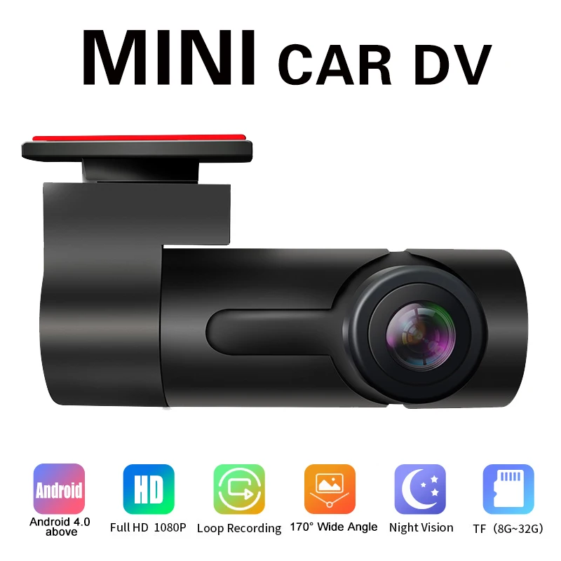 mini hidden fhd 1080p car dash cam front rear camera dvr detector with wifi video recorder free global shipping