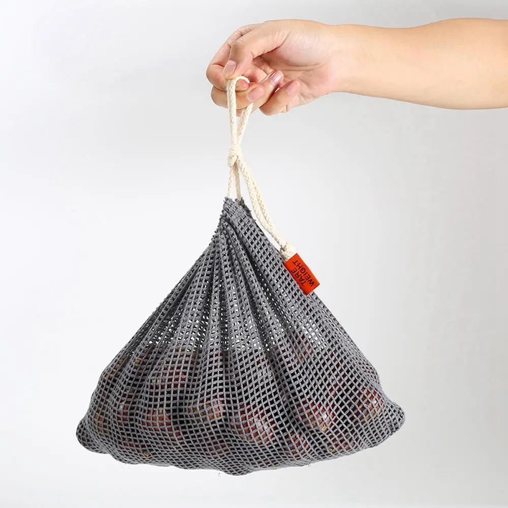 

9pcs Reusable Produce Bags Cotton Mesh Produce Shopping Bag Set Organic Eco Friendly Washable Storage Bags for Fruit Vegetables