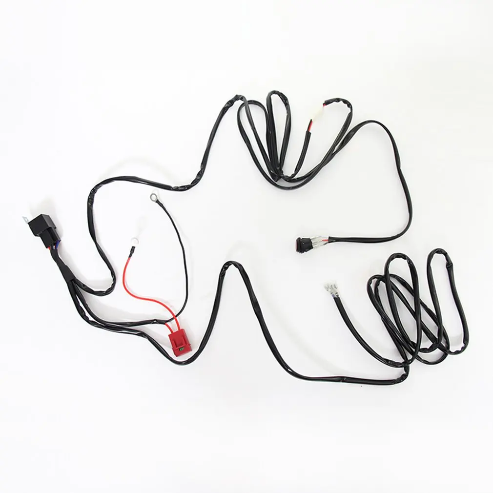 

New LED Light Bar Wiring Harness Kit 14AWG Heavy Duty 12V On-off Switch Power Relay Blade Fuse for Off Road LED Work Light Bar