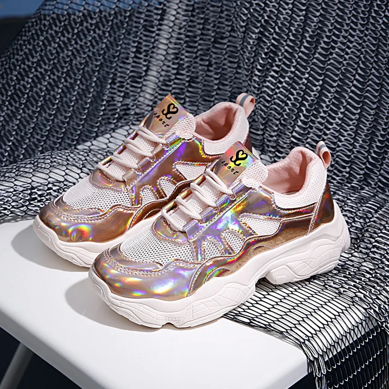 Новинка дышащие не сужающиеся книзу кроссовки женская обувь повседневная