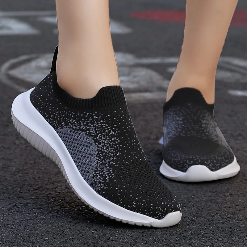 Кроссовки носки светильник легкие сетчатые дышащие без шнуровки эластичные