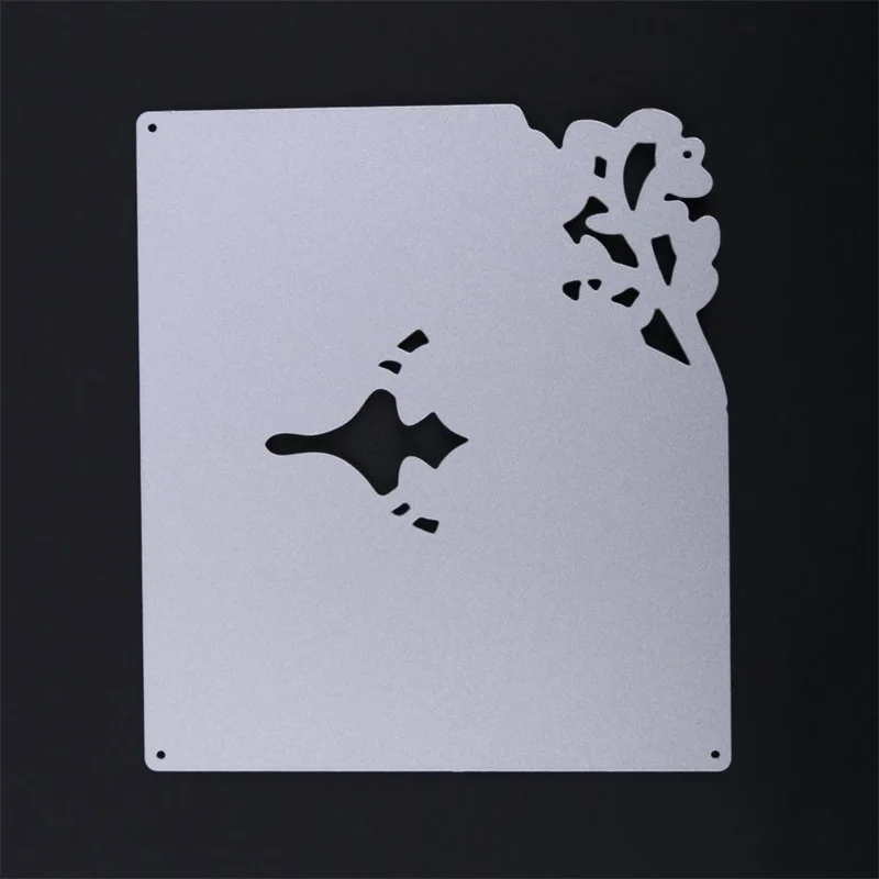 Металлические Вырубные штампы трафареты поцелуи птица на лозах складная