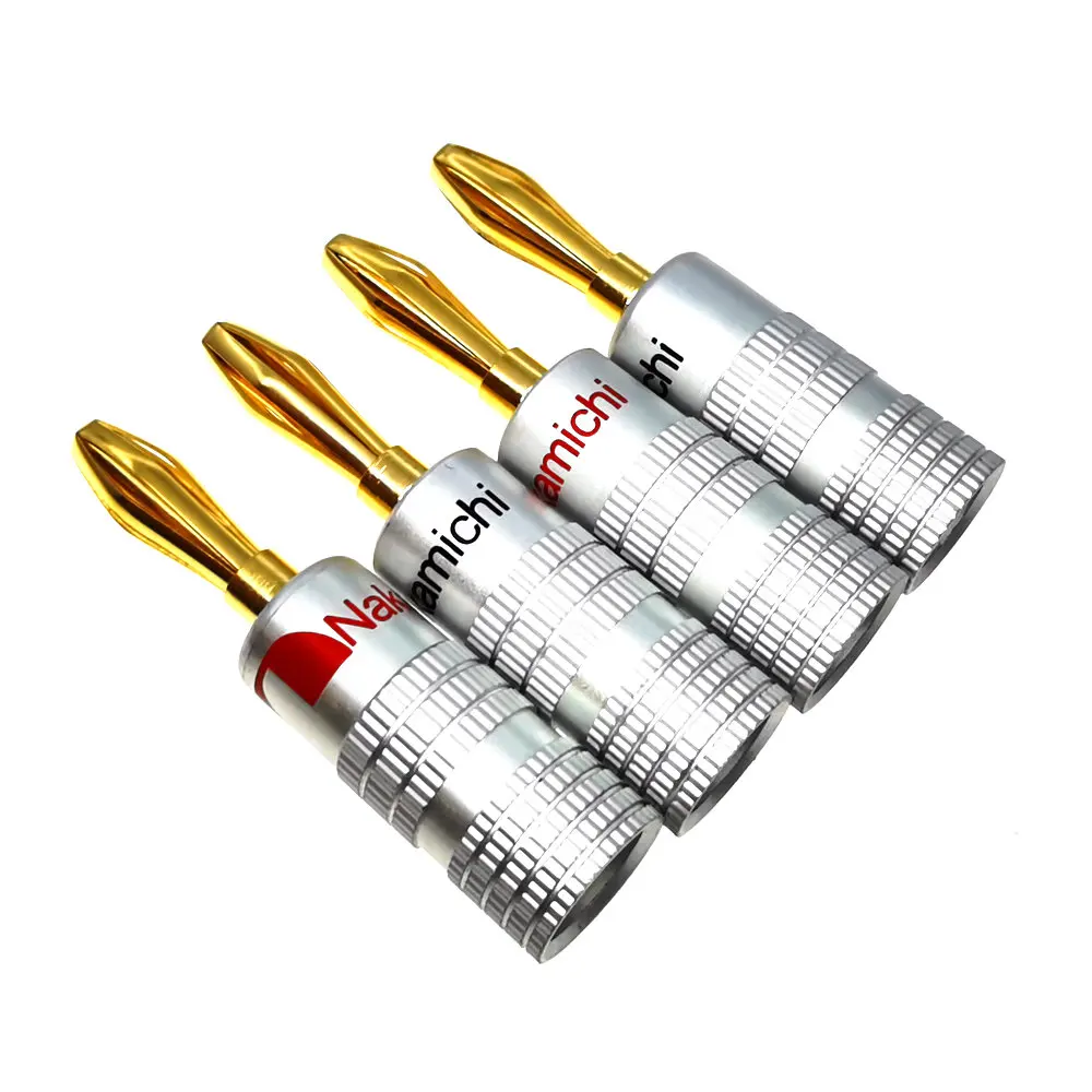 2 шт. позолоченный динамик Nakamichi с разъемами типа банан 4 мм для музыки Hi Fi