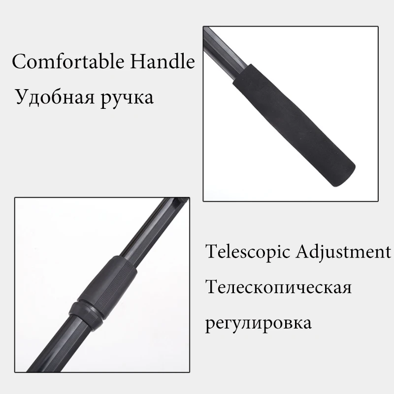 Плавающая рыболовная сеть с резиновым покрытием складная телескопическая для