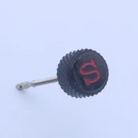 black knurled mod skx007srpd watch crown signed red s mod parts polished finish fit 4r35 7s26 nh35 nh36 movement