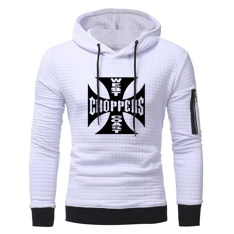 

2021 NEW Spring Autumn Sweatshirt West Coast Hoodies Men Hooded Hip Hop cotton Harajuku Jacquard Tracksuit Men Hoodies