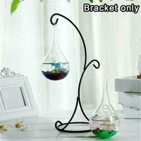 2 hook plant glass vase iron hanging stand holder simple modern decoration for home garden