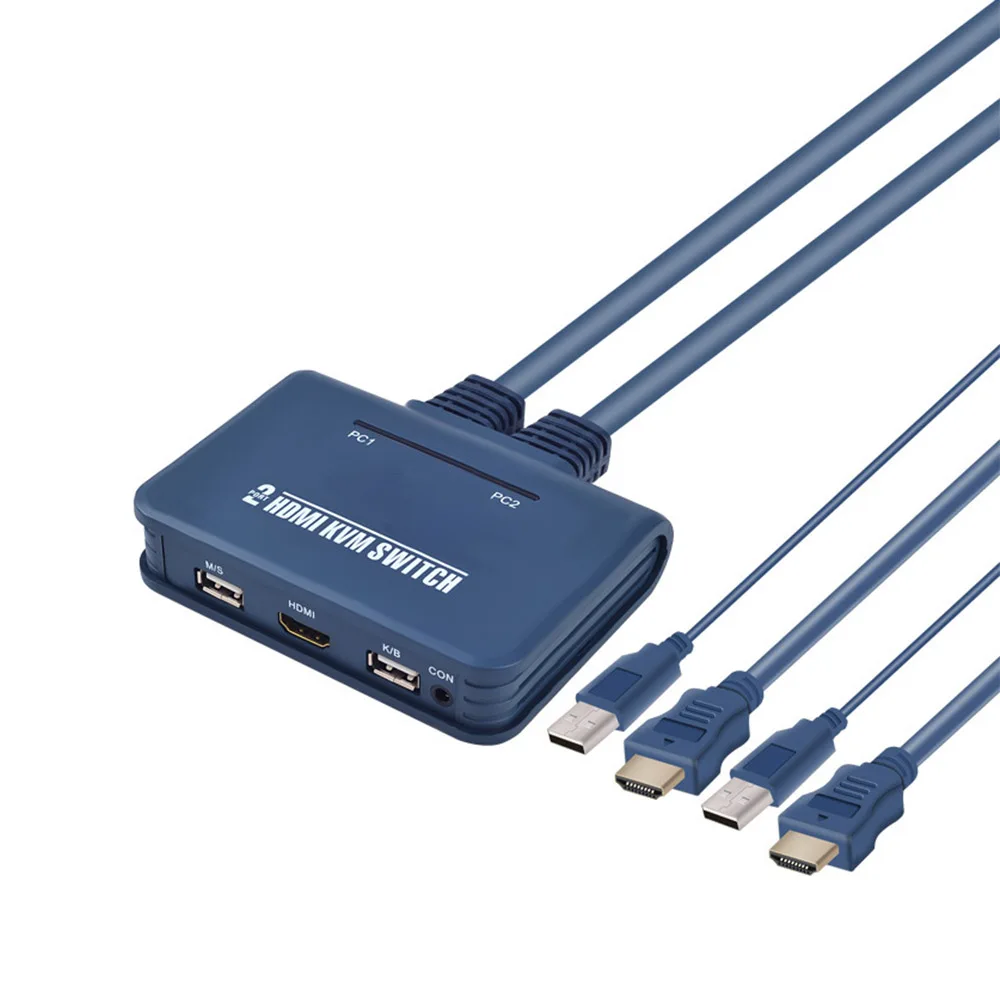 Коммутатор 4K KVM HDMI-совместимый HD USB коммутатор 4-портовый сплиттер 2 порта |