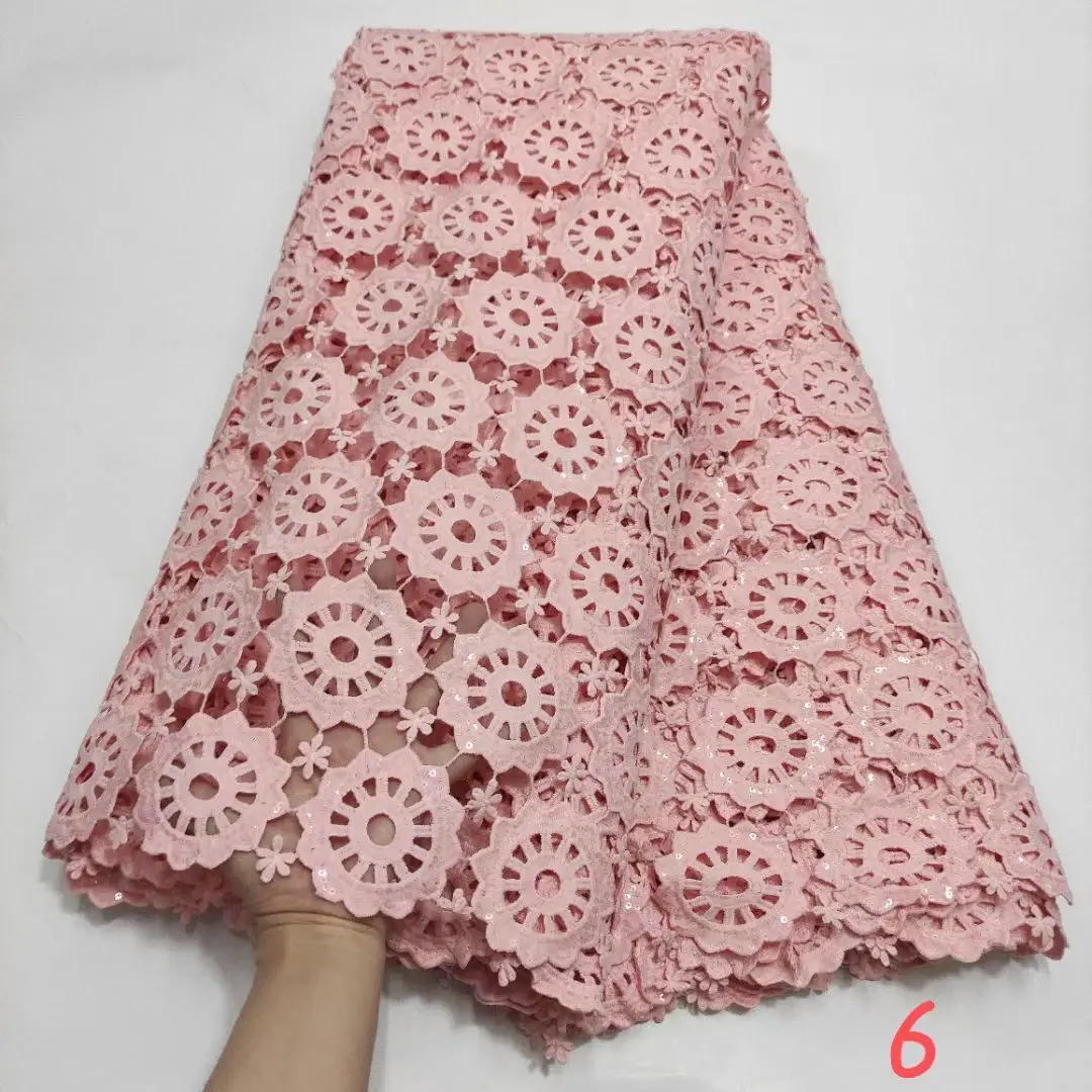 Фиолетовая африканская кружевная ткань 2020 высококачественный нигерийский