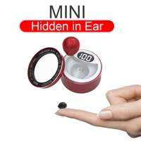 mini invisible head phones wireless bluetooth compatible earphones waterproof single earbuds mic handsfree earpiece for drivers