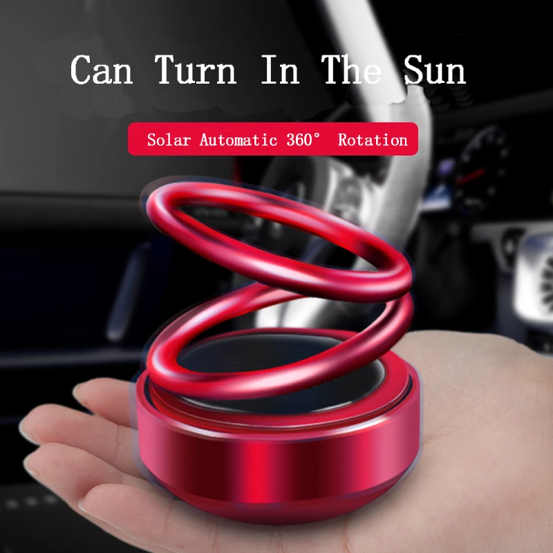 

Освежитель воздуха для автомобиля, ароматизатор на солнечной батарее с автоматическим вращением, ароматизатор для салона автомобиля