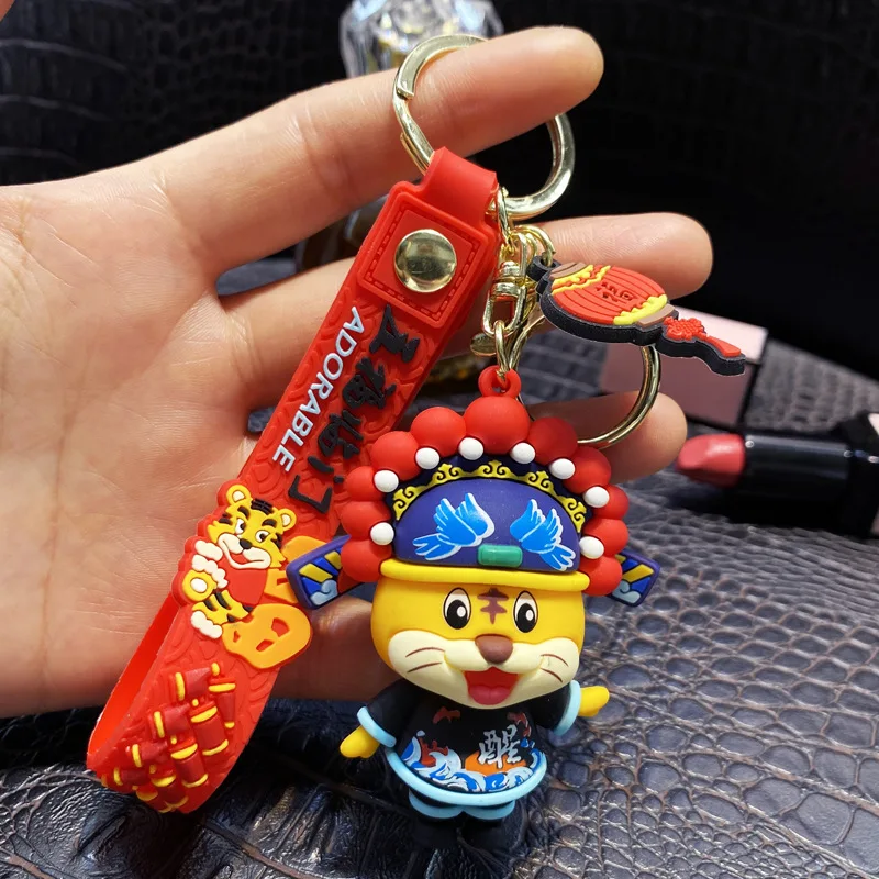 

Комикс, тигр, кошка, кожаный шнур, брелок для мужчин, женщин, Студенческая сумка, подвеска, подарок, брелок для автомобиля, украшение кольца д...