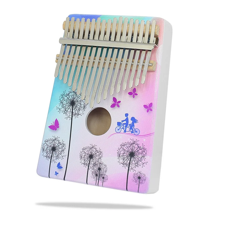 KERUS Kalimba 17 клавиш цветной деревянный портативный Пальчиковый пианино подарки для