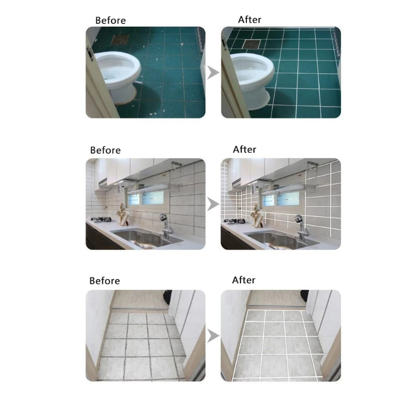 

White Tile Gap Beauty Grout Epoxy Sealant Aide Repair Seam Filling Reform Wall Glue for bathtub tiles New