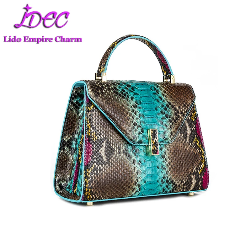 2021 женские модные сумки из натуральной кожи питона качественные стильные