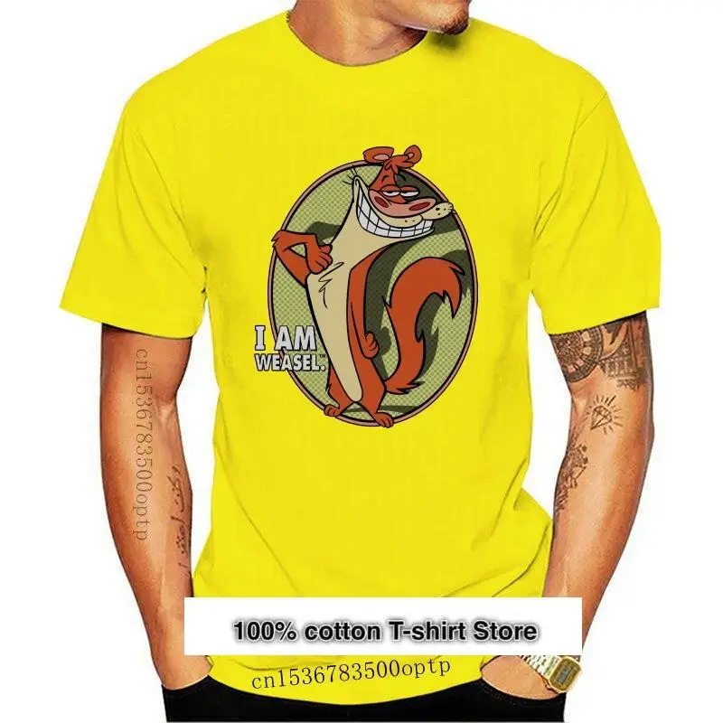 

Camiseta para adultos con imagen de comadreja de dibujos animados I am Weasel, todas las tallas, nueva