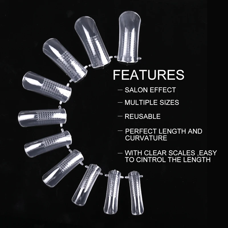 100 шт. накладные ногти двойная форма Быстрая конструкция наращивание пальцев