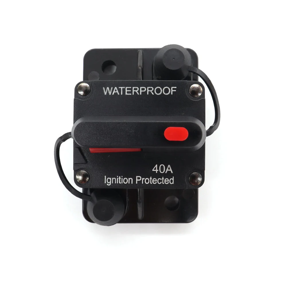 

30A/40A Circuit Breaker With Manual Reset 12-48V DC Fuse Holder Amp Protection Waterproof For Car Auto RV Truck Boat Wholesale