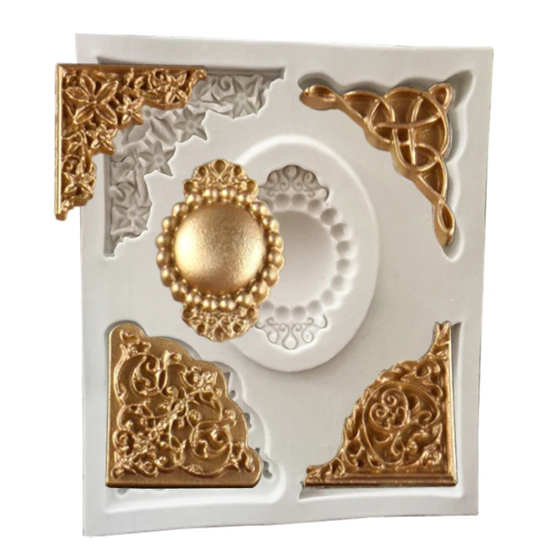 Byjunyeor Европейская тисненая УФ-смола силиконовая форма помадка шоколадные