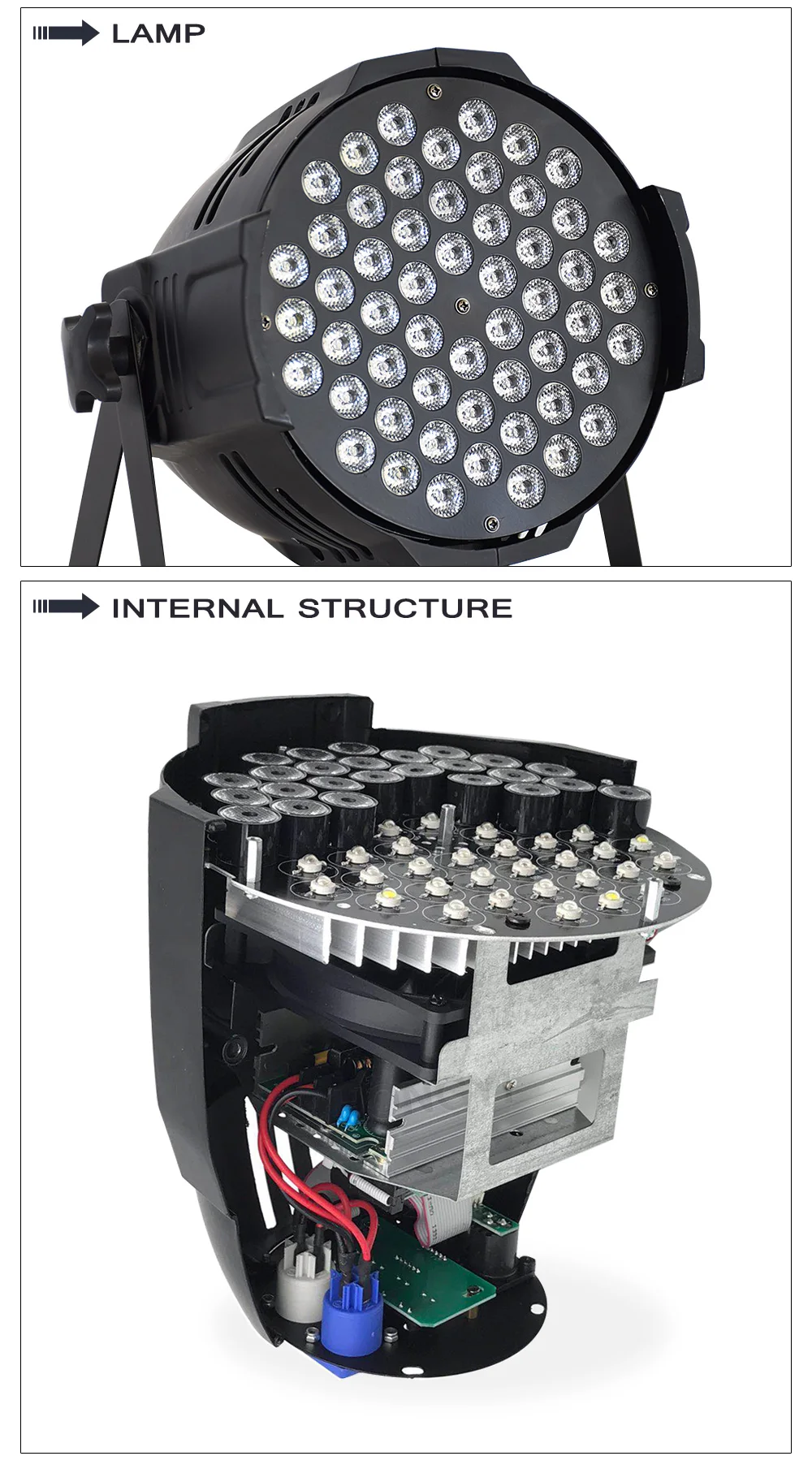 Алюминиевый светодиодный Par 54x3W RGBW светодиодный Par Can Par 64 Светодиодный прожектор dj проектор мыть освещение сценическое освещение