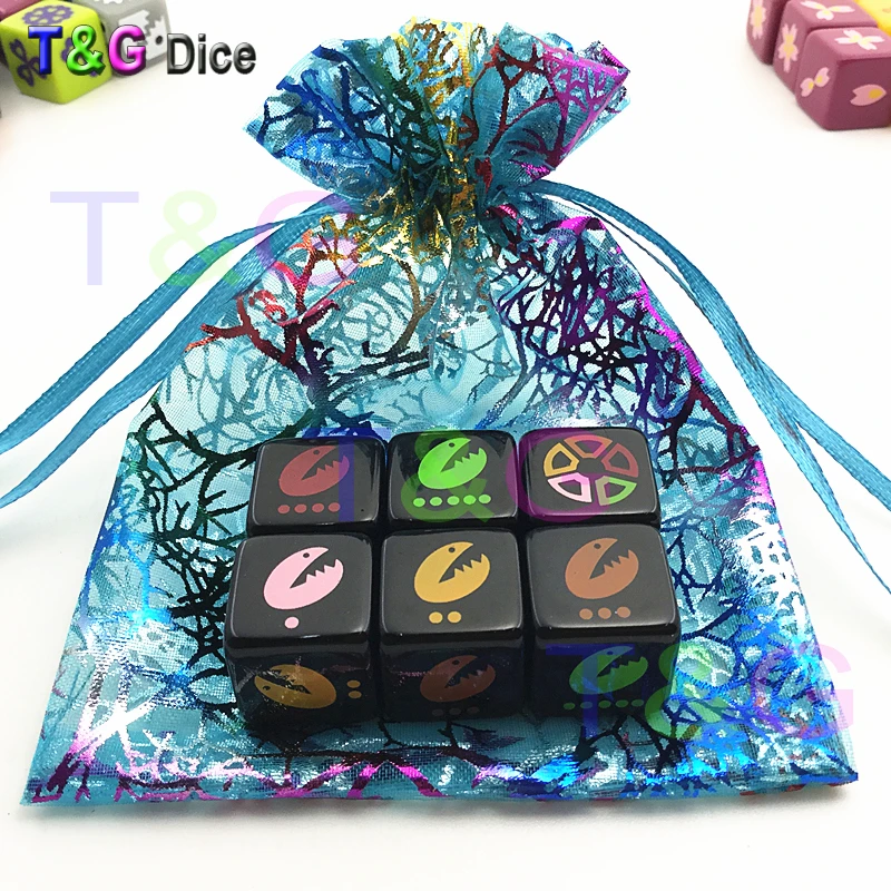 Высокое качество заказной D6 кости для логотипа! T & G Персонализировать