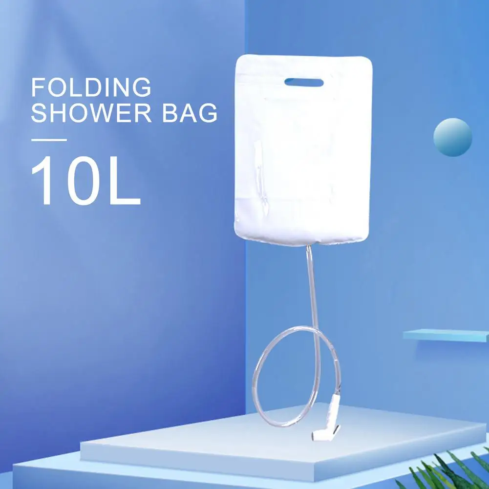 

10L Outdoor Shower Bag Foldable Solar Energy Heated PVC Water Bag Camping Travel Hiking Climbing Picnic Water Storage Bag