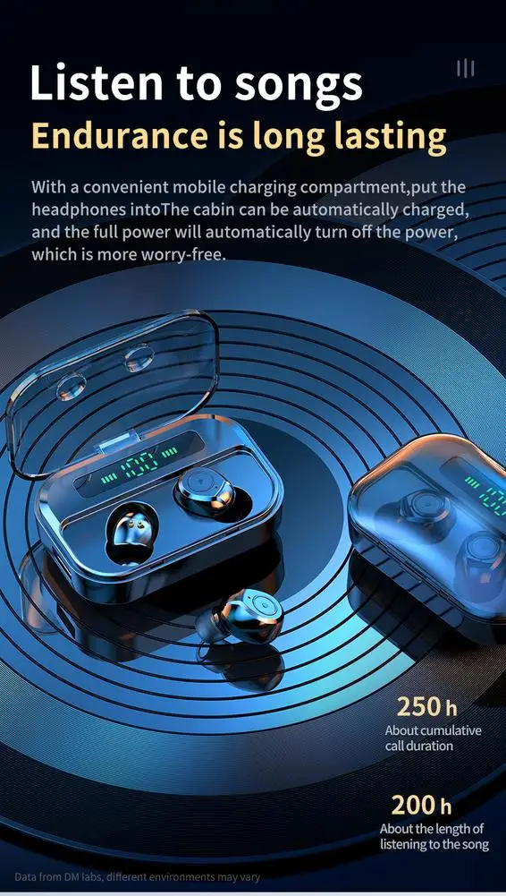 Беспроводная Bluetooth-гарнитура TG01 двусторонние стереонаушники наушники со