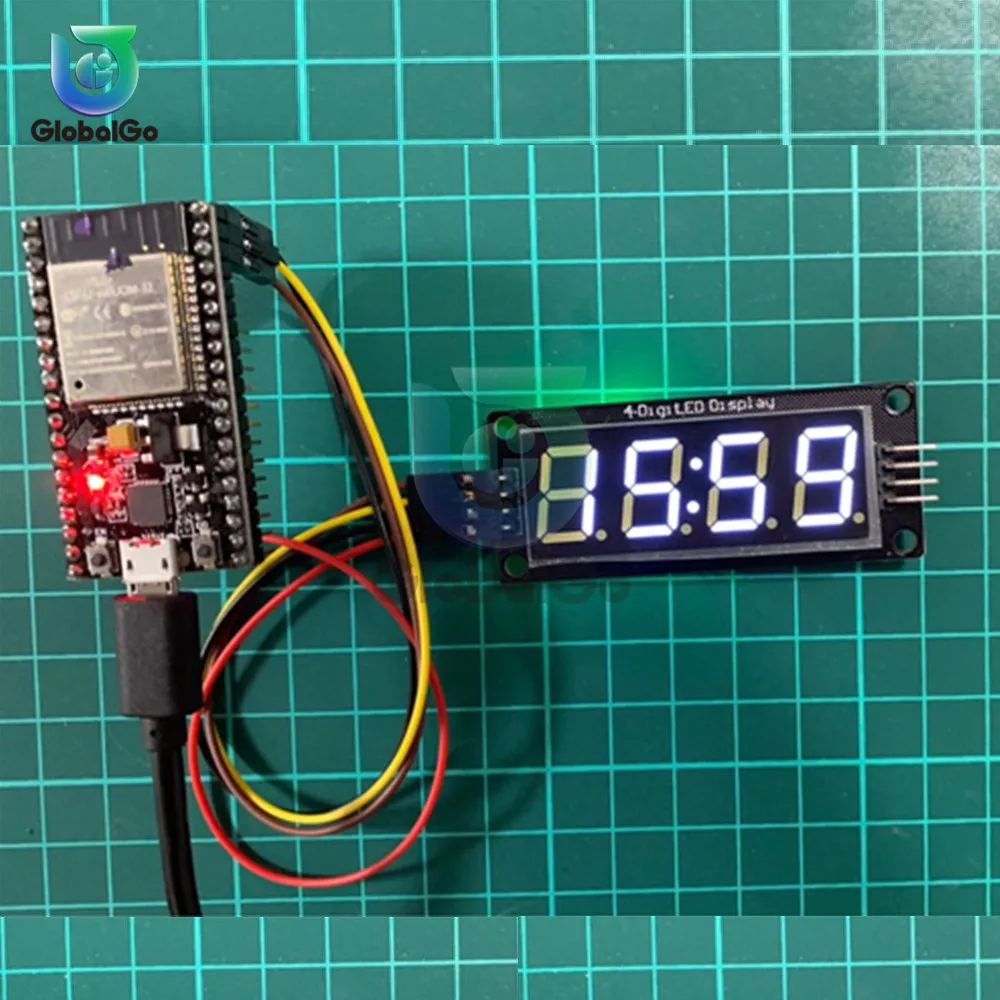 TM1637 0,5" 0,56 дюймов 4-цифровой, цифровой часы со светодиодным дисплеем трубки 7 сегментов светодиодный часы с двойным точки модуль для Arduino