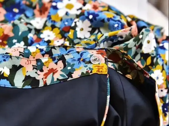 Юбка женская плиссированная с цветочным принтом классическая элегантная