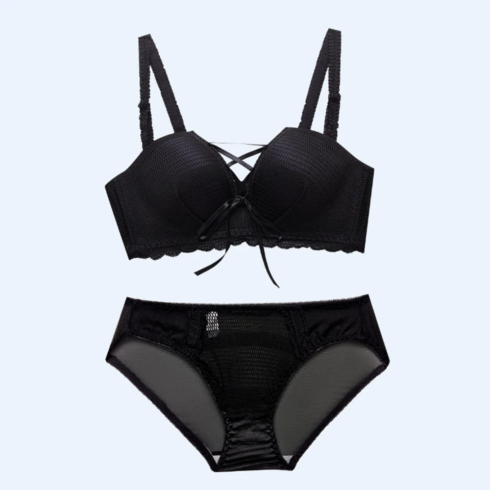 2019 Новое Женское нижнее белье бюстгальтер трусы комплект для девочек подростков