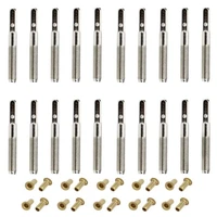 20 pcs lyre harp tuning pin nails with 20 pcs rivets set for lyre harp small harp musical stringed instrument